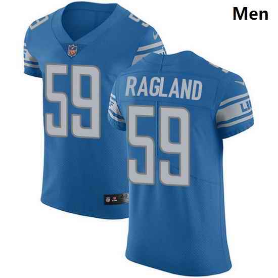 Nike Detroit Lions 59 Reggie Ragland Blue Team Color Men Stitched NFL Vapor Untouchable Elite Jersey